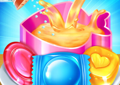 Sweet Candy Maker – Lollipop & Gummy Candy Game